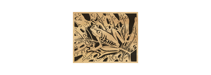 073-Frog Fretwork Scroll Saw Pattern - Alex Fox Patterns
