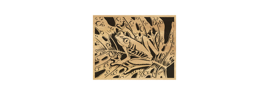 073-Frog Fretwork Scroll Saw Pattern - Alex Fox Patterns