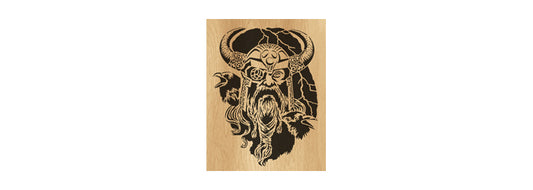 076-Odin Fretwork Scroll Saw Pattern - Alex Fox Patterns