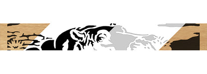 078-Hippos Fretwork Scroll Saw Pattern - Alex Fox Patterns