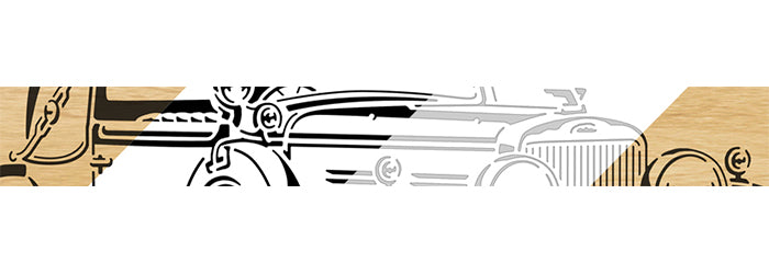 079-Retro Car Fretwork Scroll Saw Pattern - Alex Fox Patterns