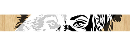 087-Indian-Wolf Fretwork Scroll Saw Pattern - Alex Fox Patterns