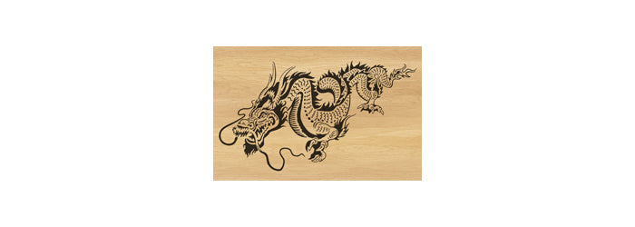 088-Chinese Dragon Fretwork Scroll Saw Pattern - Alex Fox Patterns