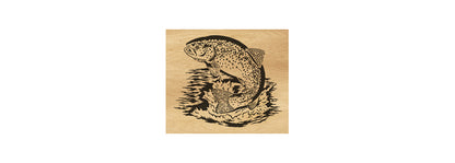 090-Trout Fretwork Scroll Saw Pattern - Alex Fox Patterns