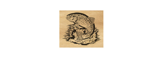 090-Trout Fretwork Scroll Saw Pattern - Alex Fox Patterns