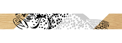 090-Trout Fretwork Scroll Saw Pattern - Alex Fox Patterns