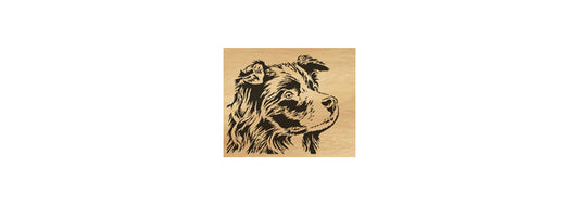 094-Border Collie Dog Fretwork Scroll Saw Pattern - Alex Fox Patterns