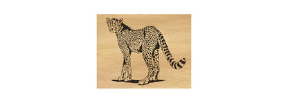 095-Cheetah Fretwork Scroll Saw Pattern - Alex Fox Patterns