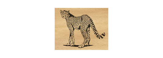 095-Cheetah Fretwork Scroll Saw Pattern - Alex Fox Patterns