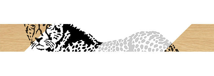 095-Cheetah Fretwork Scroll Saw Pattern - Alex Fox Patterns