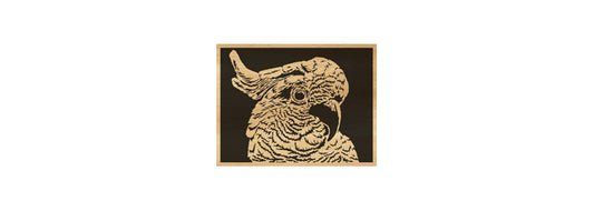 096-Parrot Fretwork Scroll Saw Pattern - Alex Fox Patterns