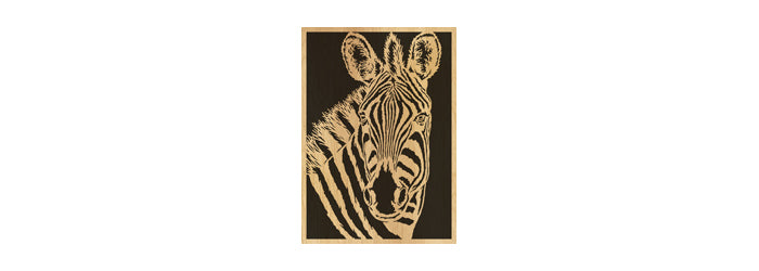 097-Zebra Fretwork Scroll Saw Pattern - Alex Fox Patterns