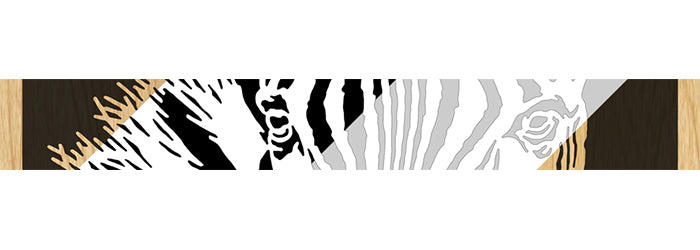 097-Zebra Fretwork Scroll Saw Pattern - Alex Fox Patterns