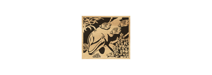 098-Dolphin Fretwork Scroll Saw Pattern - Alex Fox Patterns
