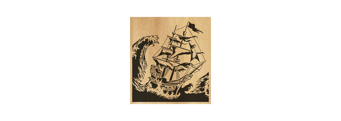 099-Ship Fretwork Scroll Saw Pattern - Alex Fox Patterns