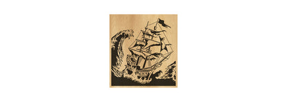 099-Ship Fretwork Scroll Saw Pattern - Alex Fox Patterns