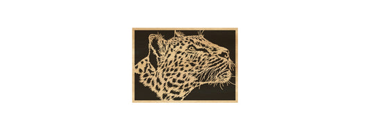 100-Leopard Fretwork Scroll Saw Pattern - Alex Fox Patterns