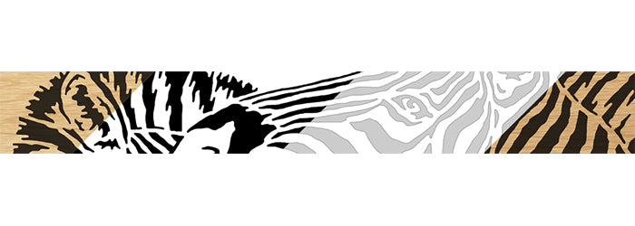 106-Zebras Fretwork Scroll Saw Pattern - Alex Fox Patterns