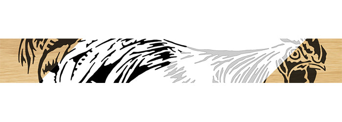 113-Rooster Fretwork Scroll Saw Pattern - Alex Fox Patterns