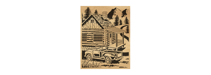 119-Countryside Fretwork Scroll Saw Pattern - Alex Fox Patterns