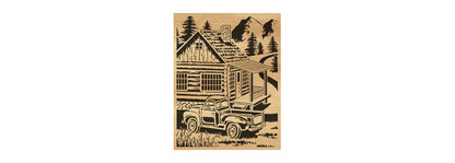119-Countryside Fretwork Scroll Saw Pattern - Alex Fox Patterns