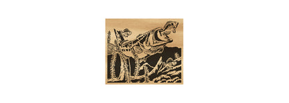 120-Largemouth Bass Fretwork Scroll Saw Pattern - Alex Fox Patterns