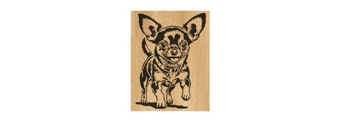 121-Chihuahua Fretwork Scroll Saw Pattern - Alex Fox Patterns