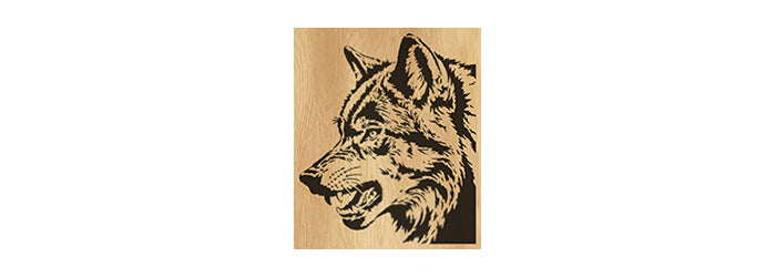 123-Wolf Fretwork Scroll Saw Pattern - Alex Fox Patterns