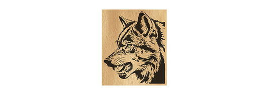 123-Wolf Fretwork Scroll Saw Pattern - Alex Fox Patterns