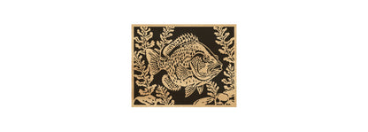 128-Crappie Fish Fretwork Scroll Saw Pattern - Alex Fox Patterns