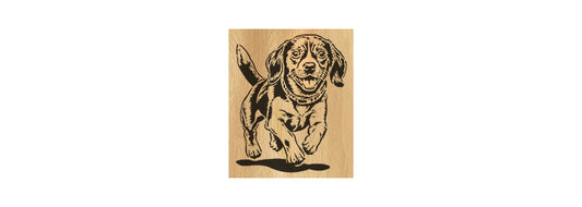 131-Beagle Dog Fretwork Scroll Saw Pattern - Alex Fox Patterns