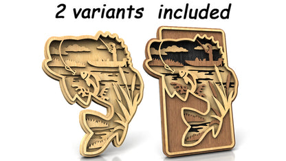 Animal Silhouette Set Layered Scroll Saw Pattern - Alex Fox Patterns