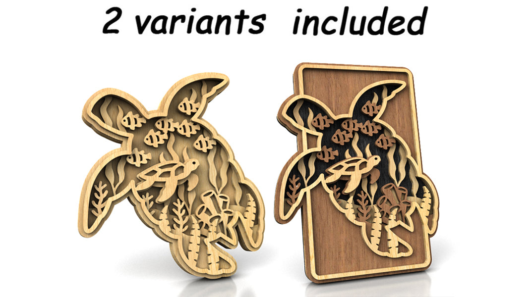 Animal Silhouette Set Layered Scroll Saw Pattern - Alex Fox Patterns