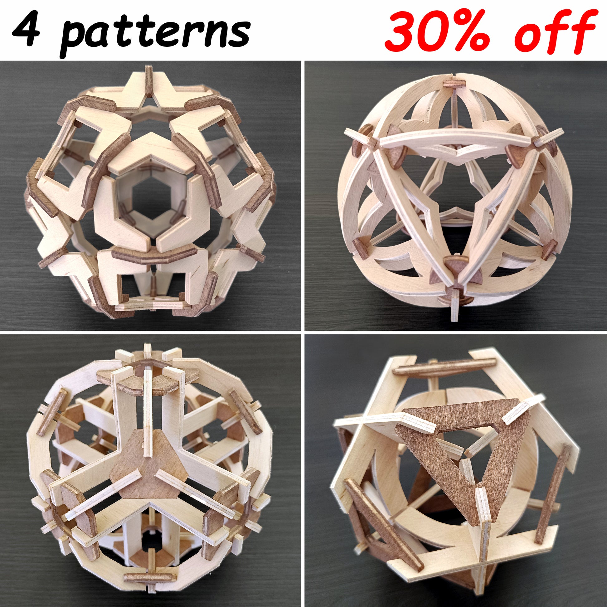 C007-Star Geometric Scroll Saw Pattern - Alex Fox Patterns