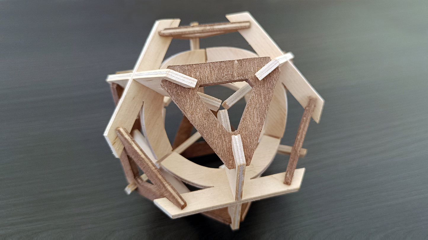 C004-Vertex Geometric Puzzle — Alex Fox Scroll Saw Patterns