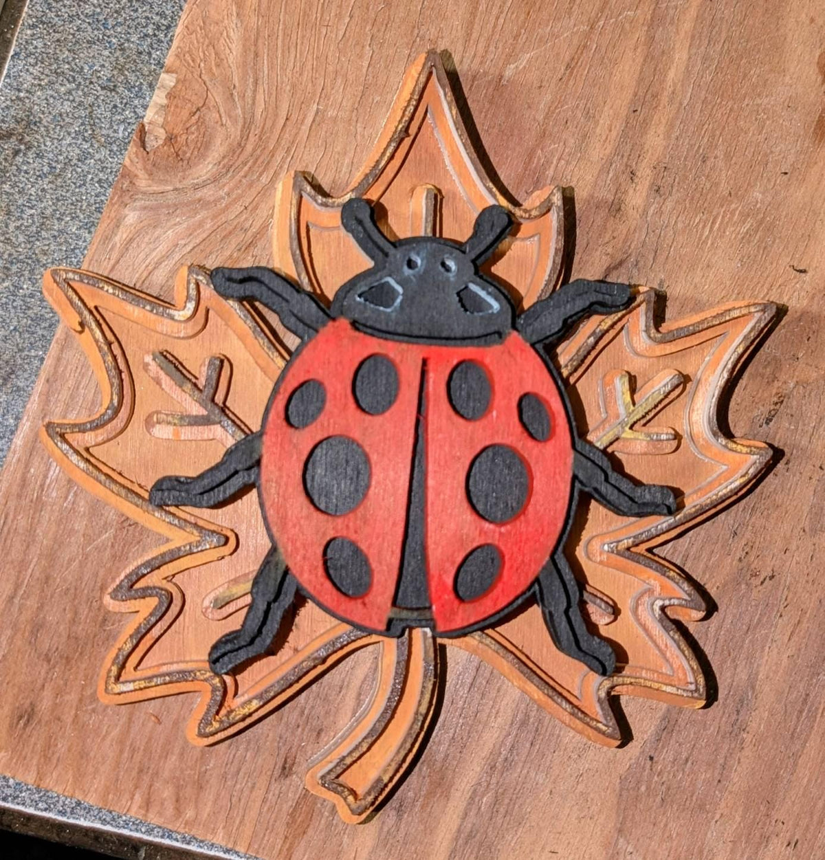 C102-Ladybug  scroll saw project - Alex Fox pattern