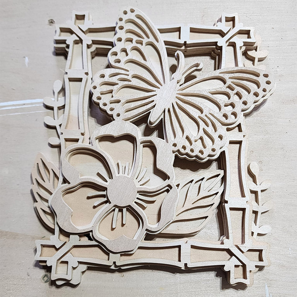 C110-Butterfly scroll saw project - Alex Fox pattern
