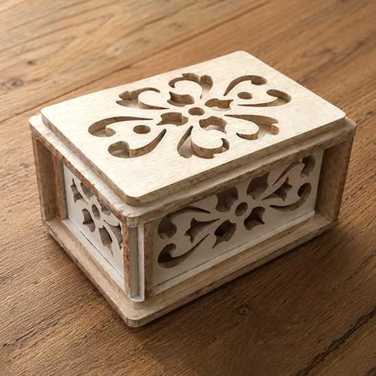 C125 Jewelry box scroll saw project - Alex Fox pattern