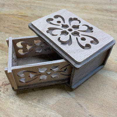 C125-Jewelry box scroll saw project pattern
