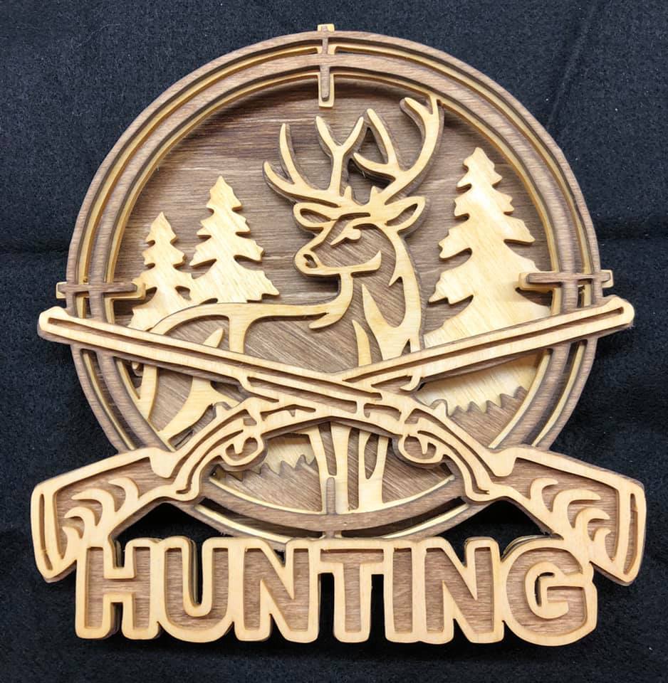 C129-hunting scroll saw project - Alex Fox pattern