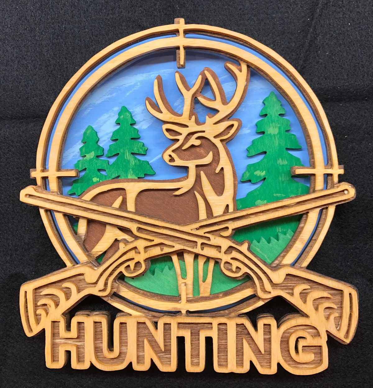 C129-hunting scroll saw project - Alex Fox pattern