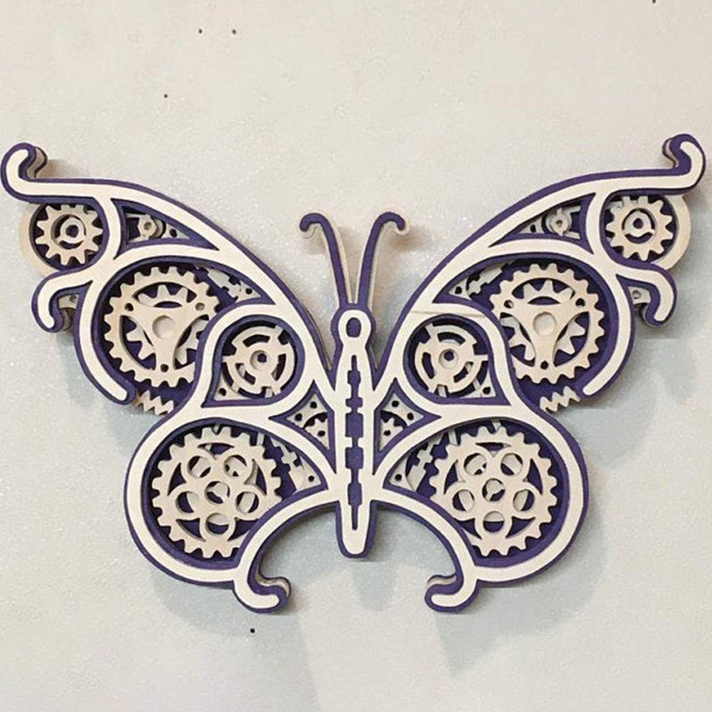 C131-mechanical butterfly scroll saw project - Alex Fox pattern