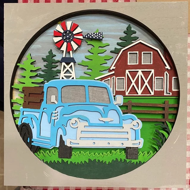 C134-pickup farm scroll saw project - Alex Fox pattern