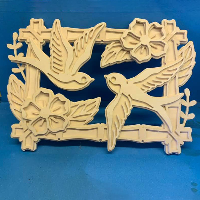 C140-swallows scroll saw project - Alex Fox pattern