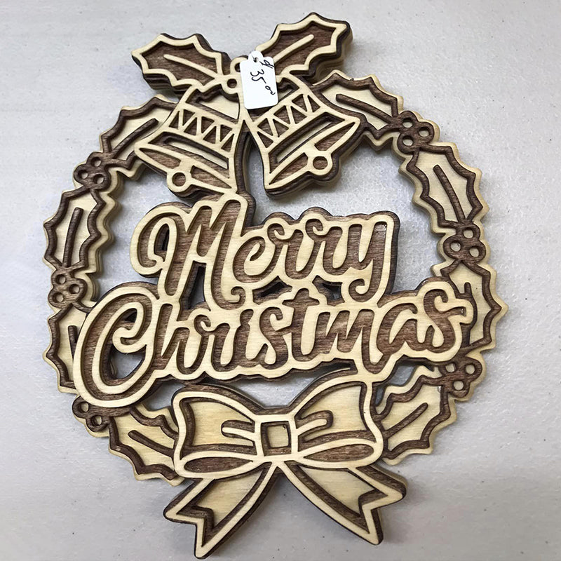 C141-Christmas wreath scroll saw project - Alex Fox pattern