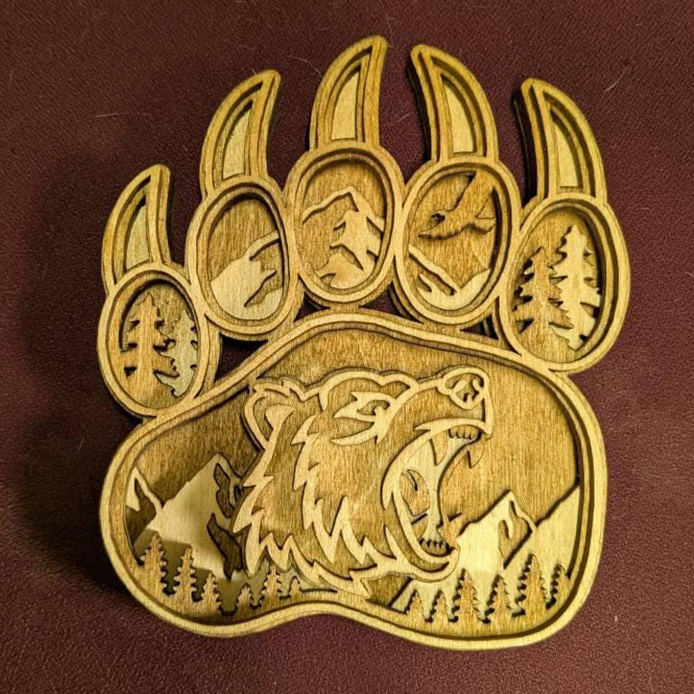 C142-bear scroll saw project - Alex Fox pattern