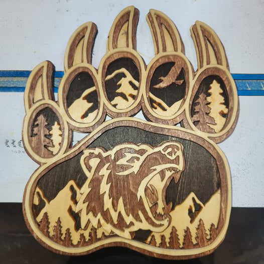 C142-bear scroll saw project - Alex Fox pattern