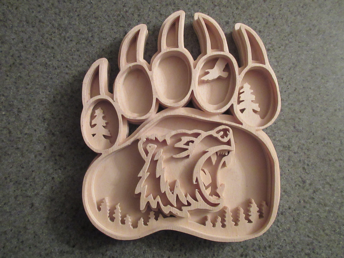 C142-bear scroll saw project - Alex Fox pattern
