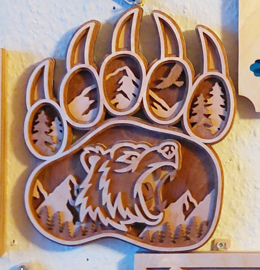 C142-bear scroll saw project - Alex Fox pattern
