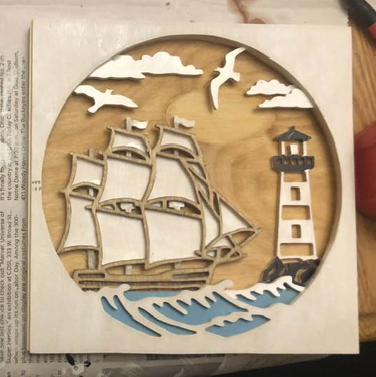 C153-ship scroll saw project - Alex Fox pattern
